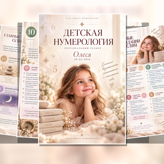 Personalized Child Numerology Reading | Destiny Triangle & Matrix of Destiny